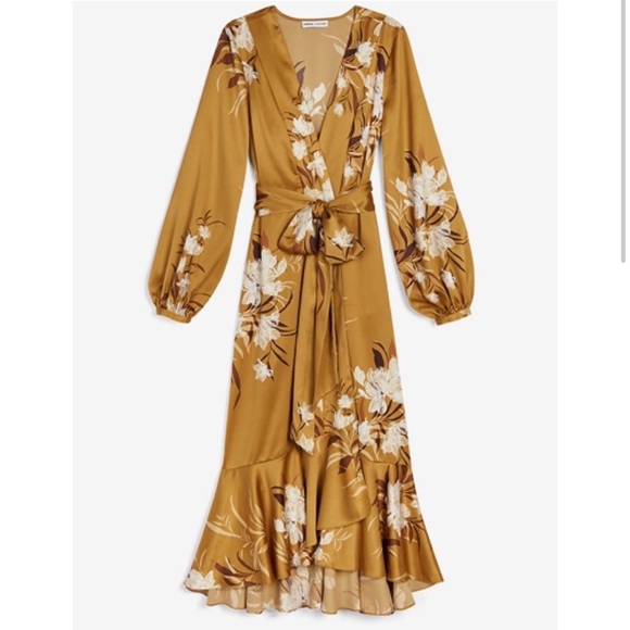 Express Rocky Barnes kimono golden dress - Picture 3 of 4